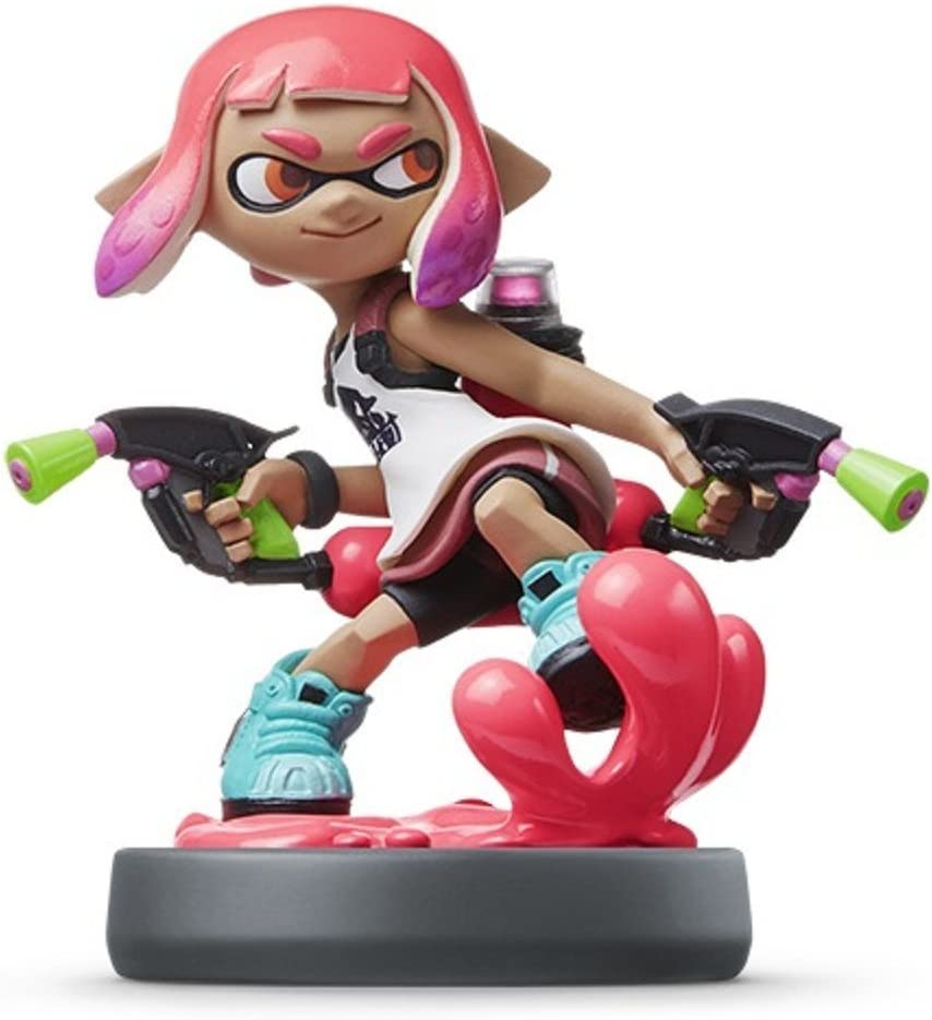 Amiibo Inkling Girl Neon Pink Splatoon series - Image 2